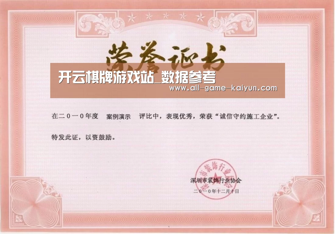 荣誉证书二